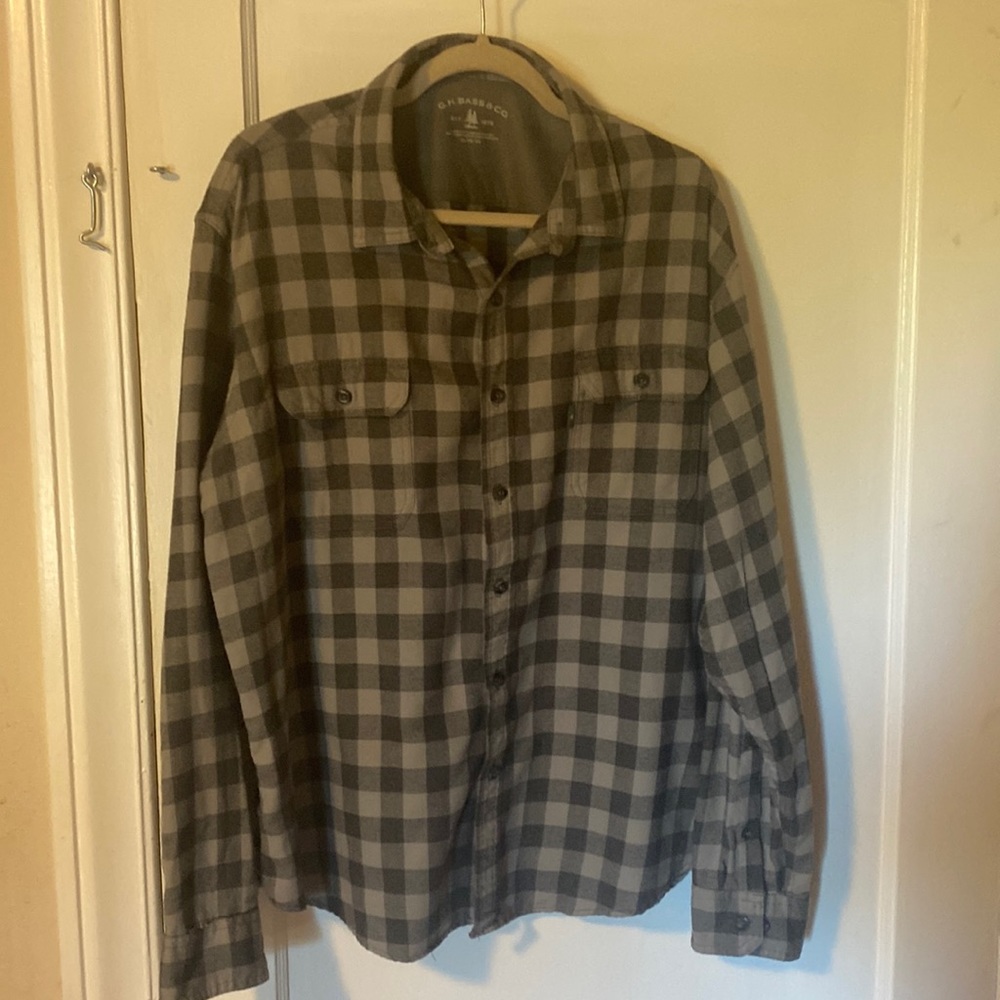 XL Bass Mens Button Up Shirt